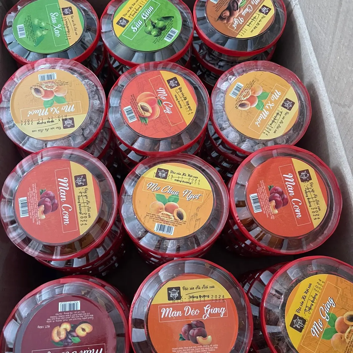 Ô mai Hà Nội hộp 180g - đồ ăn vặt, Snack, Food