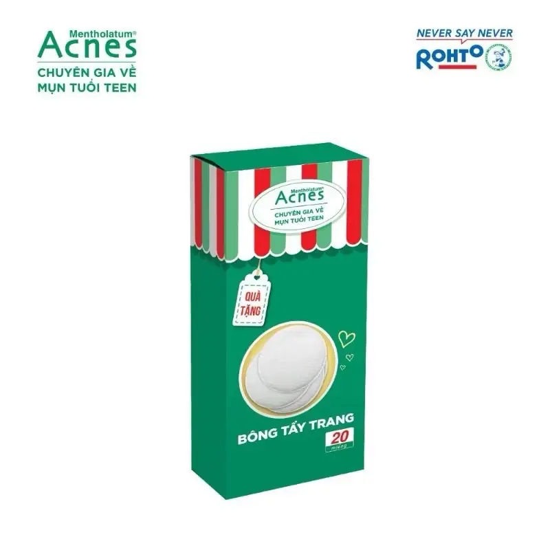 HỘP 20 MIẾNG BÔNG TẨY TRANG ACNES
