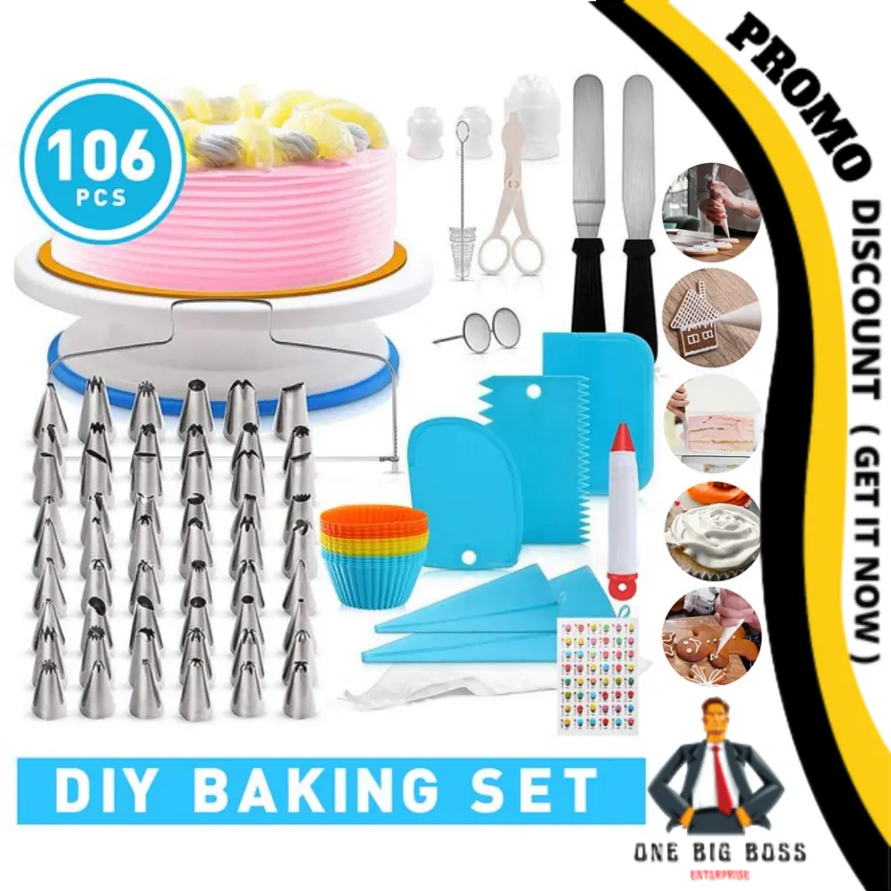 41PCs baking cake stands accessories tools turntable baking set tools swivel decorating cake kit cake mold multipurpose make