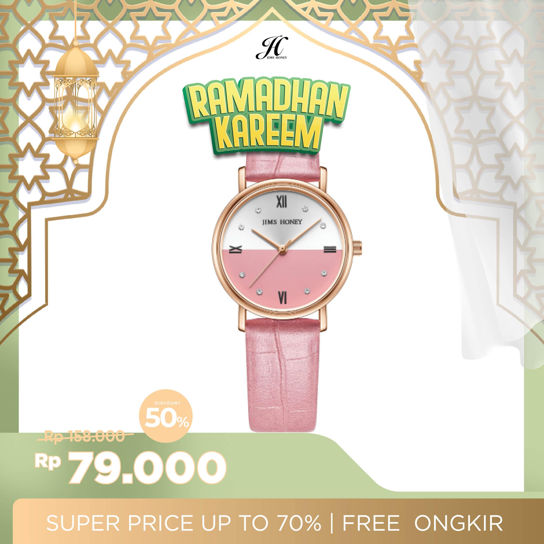 JIMS HONEY JAM TANGAN WANITA JHW 09 (FREE BOX + BATERAI)
