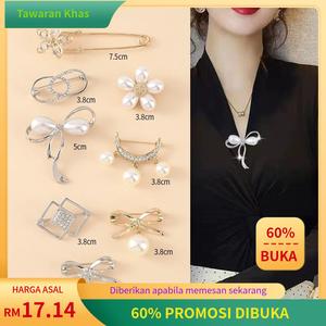 Kerongsang Mutiara, Fesyen, Rekaan Elegan, Anti-Pendedahan, Pin Bunga Dada, Pakaian Tetap, Untuk Wanita, Sesuai untuk Kolar dan Butang Kardigan, Klip Alat Berguna Clips