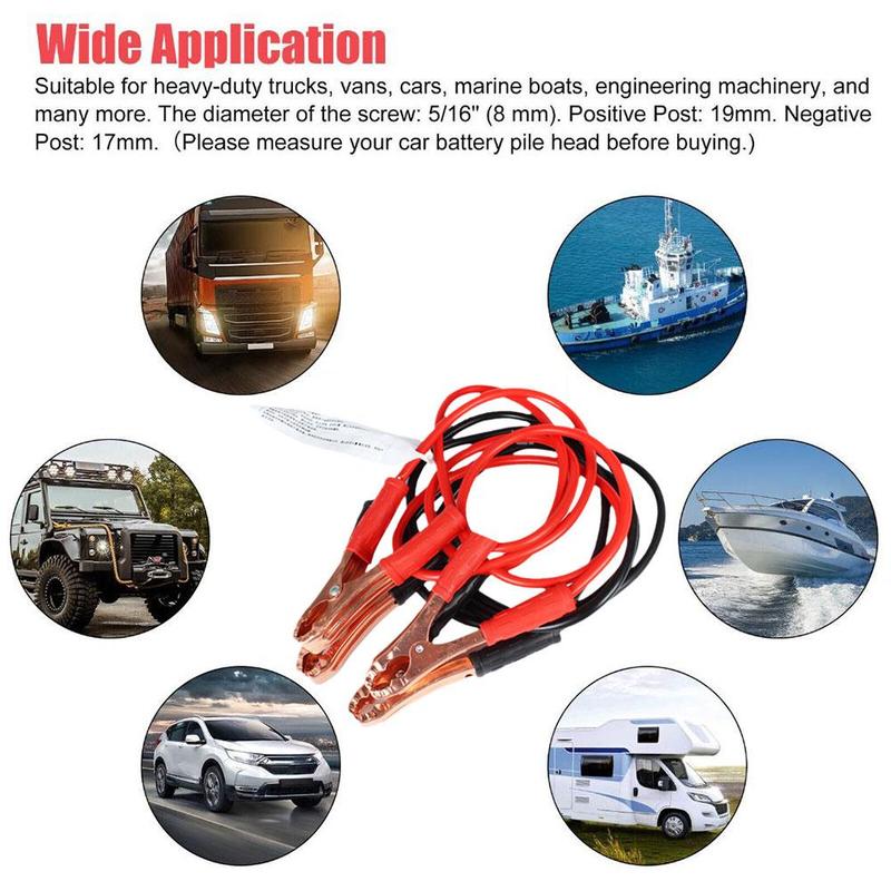 Product Introduction of 1pcs Car Battery Line Car Battery Clip Car Emergency Battery 500A Wire Clip Clip Car Insulation E5K6 85