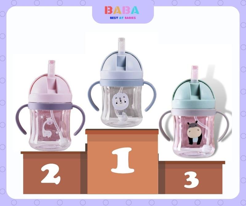BABA 250ml Kids Straw Cup Feeding Water juice Bottle Sippy Cup - TikTok ...