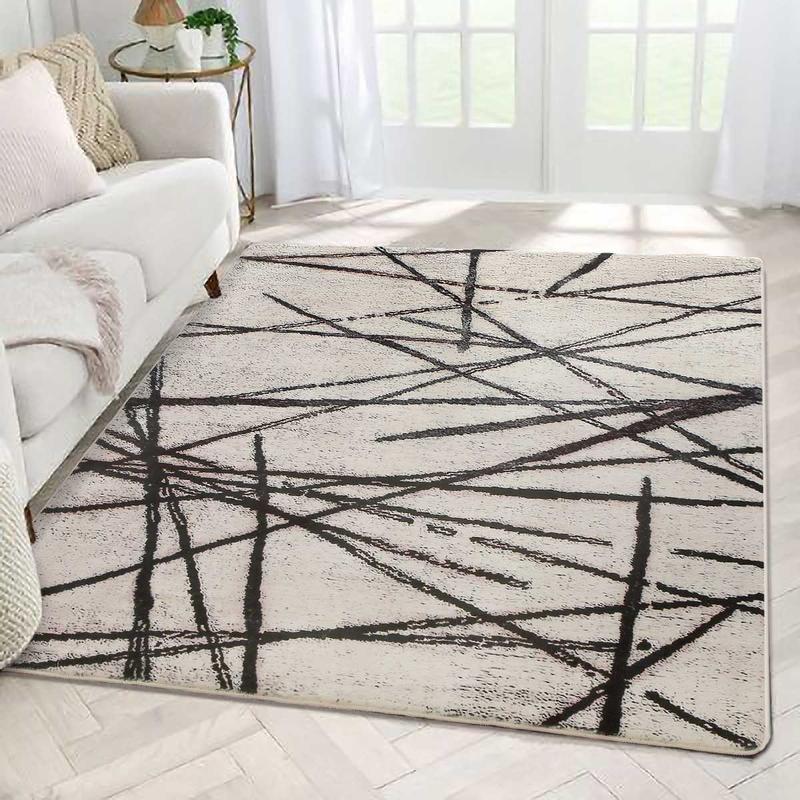 Boho Style Abstract Pattern Rug, Non-slip Soft Comfortable Floor Mat, Runner Carpets, Unique Rugs,  Decorative Area Rug for Home Living Room Bedroom Kitchen 2
