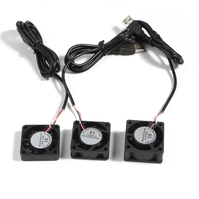 Zhen-Quạt USB 5V, Bộ Tản Nhiệt Làm Mát CPU, 2 Chân, Cho Vỏ Máy Tính, Máy Chủ, 40X40Mm, Yên Tĩnh, 4500-5500RPM 5
