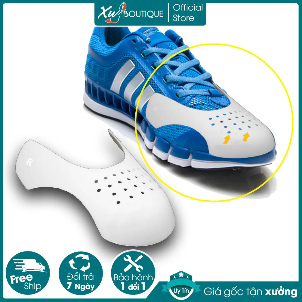 Bộ 2 Miếng Giữ Form, Bảo Vệ Chống Nhăn Gãy Nứt Mũi Giày Thể Thao, Sneaker Tiện Dụng