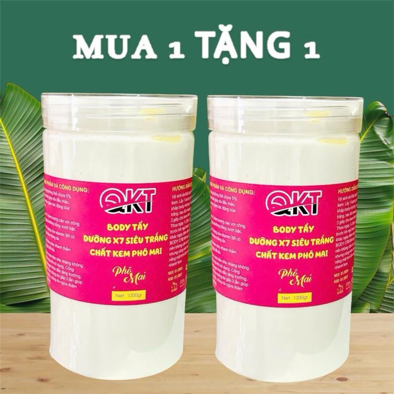 Mua 1 Tặng 1 { Trắng Mạnh - Trắng Bạch } Chất KEM PHÔ MAI  Hỗ Trợ Dưỡng trắng tẩy đen khử thâm { QKT}