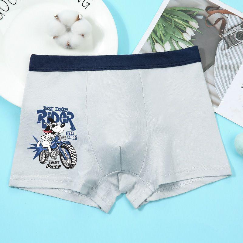 Product Introduction of Children's Cotton Underwear Boy's Boxer Shorts Boys Middle and Big Children Summer Thin Breathable Boxers 10 Shorts 12 Years Old 6