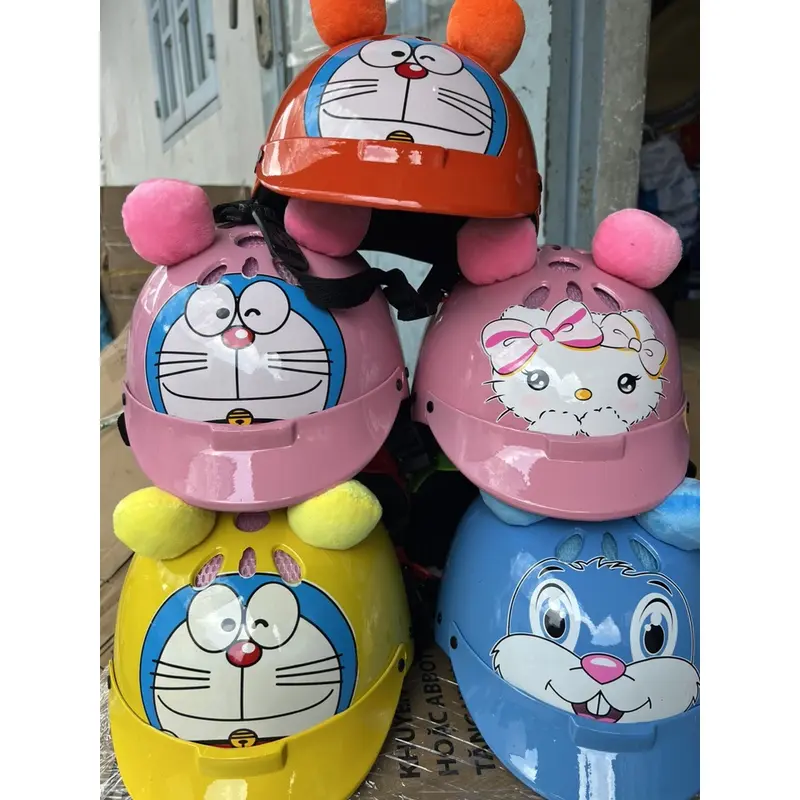 Mũ bảo hiểm doraemon dễ thương cho bé (2-6 tuổi)( có lỗ thông hơi) Voi Nón 1