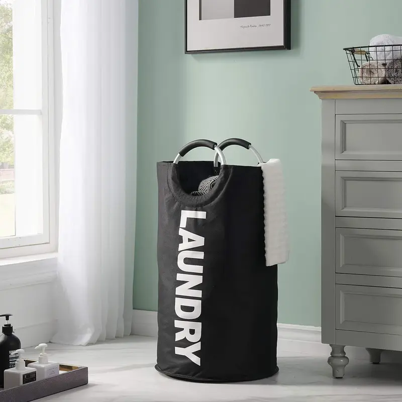 Product Introduction of Large Capacity Laundry Basket with Soft Cushion Handle, Waterproof Clothes Basket, Home Organizer for Laundry Room 5