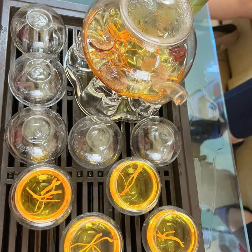 Túi 25g  đông  trùng  hạ thảo khô+ tăng 30 gr ki tử + 30 gr táo đỏ