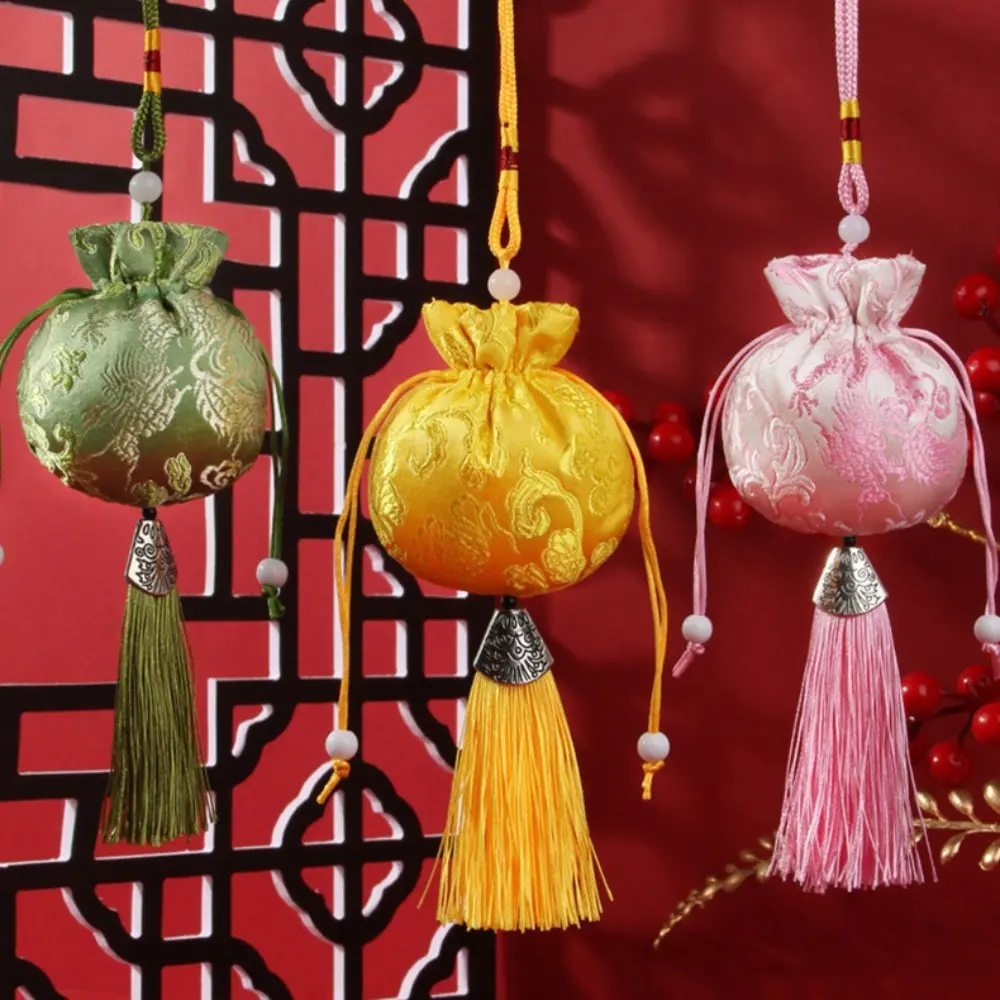Túi thơm thêu hoa cổ điển treo phong cách Trung Quốc Túi đựng trang sức trang trí phòng ngủ hình rồng cho nữ Dầu Thơm Phòng Dầu Thơm