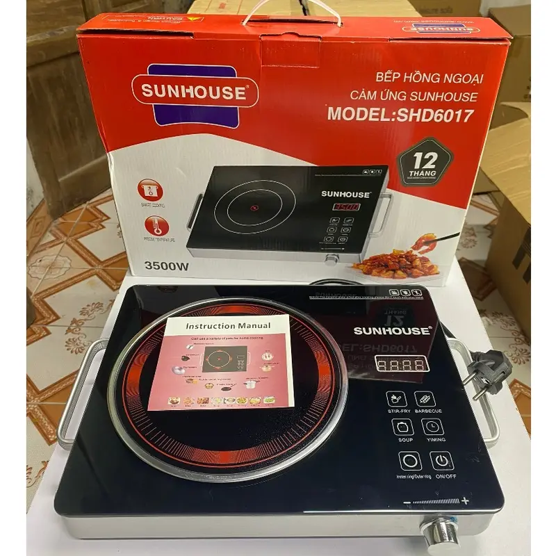 Bếp hồng ngoại cao cấp Chefs Life,Bếp hồng ngoại đa năng công suất cao 3500W, không kén nồi, an toàn khi sử dụng Bếp Điện 3