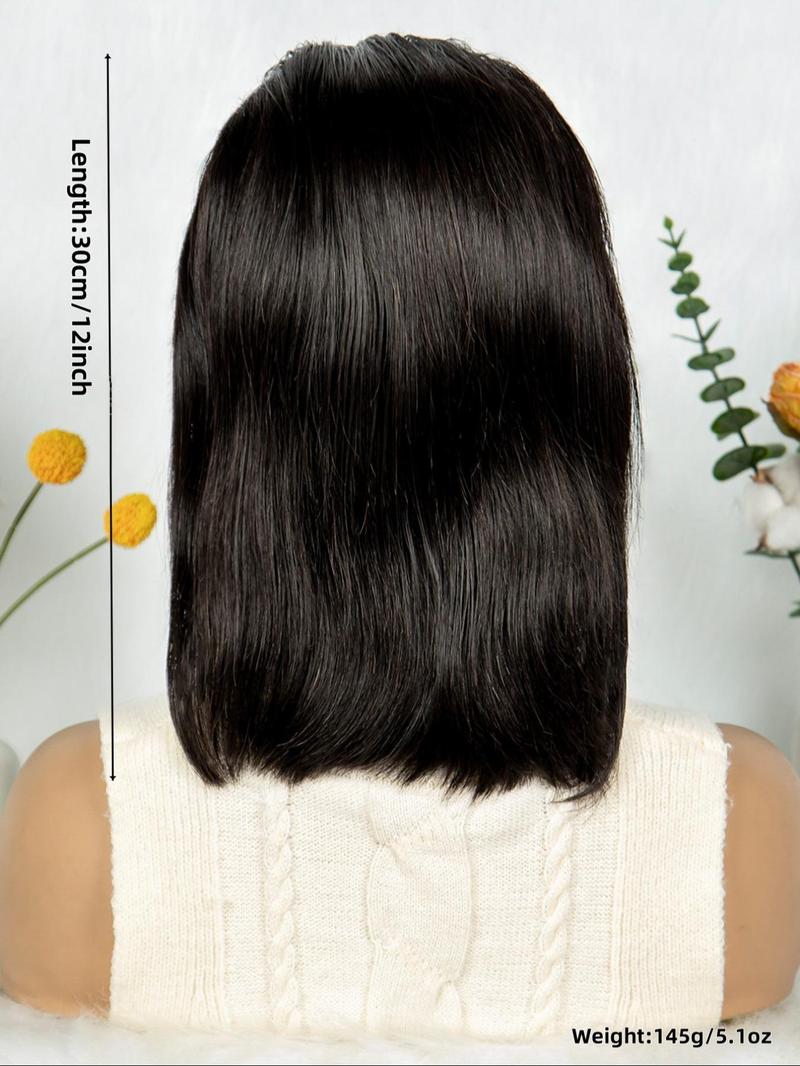 Product Introduction of 13*4 Lace Front Straight Bob Wig, Natural Looking Pre Plucked Hairline Wig, Human Hair Bob Wigs for Women 1