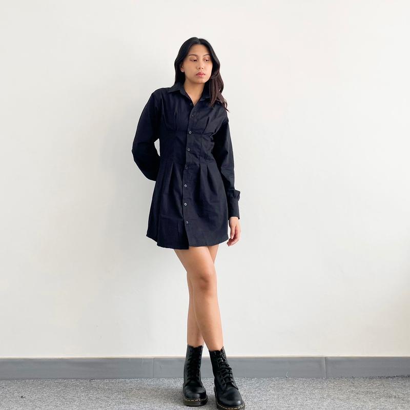 WEARLOOCA - Luna Shirt Dress | Dress Wanita | Slim Fit Dress 2