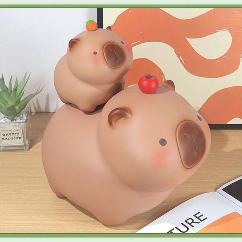 Product Introduction of Capybara Cute Cartoon Guinea Pig Piggy Bank, Home Decoration Desktop Crafts Children's Gifts Saving Money Bank 12