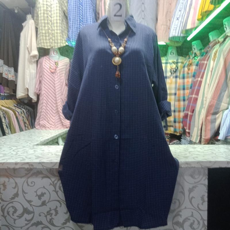 Product Introduction of Tunik Wanita//Tunik motif Kotak  bahan Katun Lembut 9