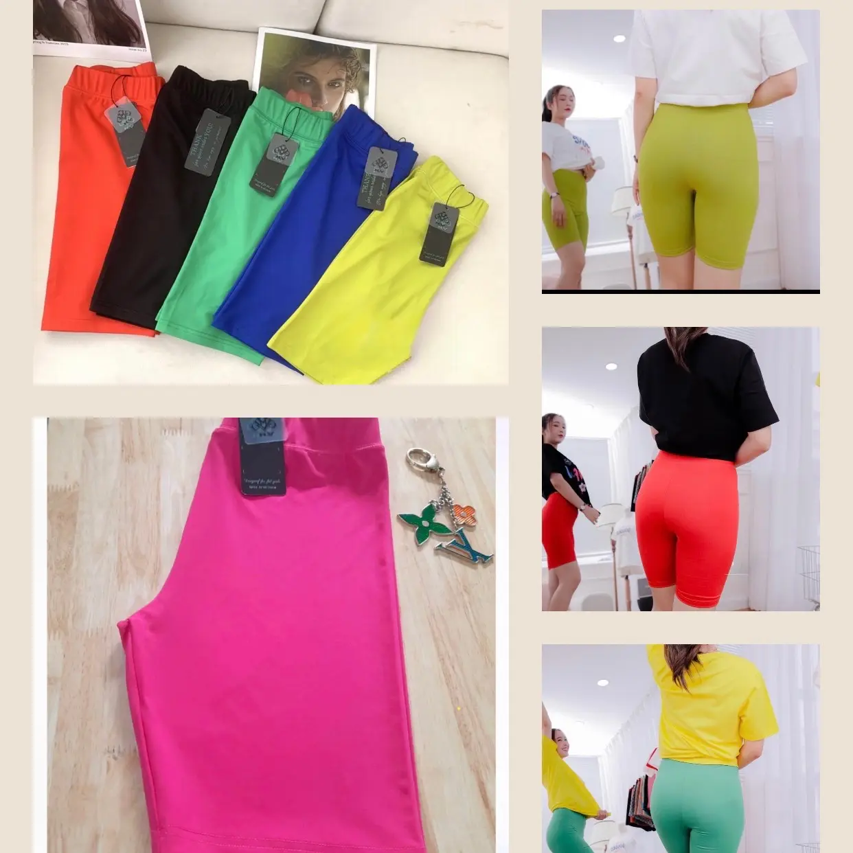 Quần legging nữ chất borip co giãn với thiết kế năng động có nhiều màu sắc để lựa chọn, có 3 size L đến 2XL(46-68kg)