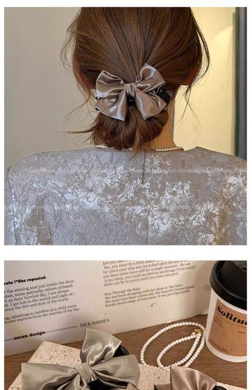 Product Introduction of French High-quality Ball Head Grip 2024 New Bow Hairpin Female Shark Head Clip Jewelry 4