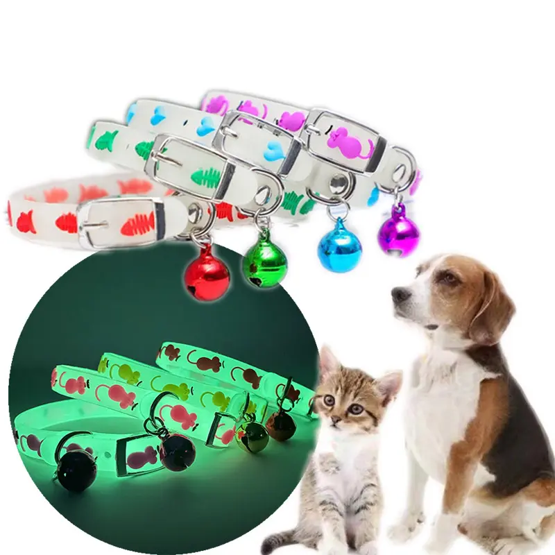 Vòng Cổ Thú Cưng, Phát Sáng, Thích Hợp Cho Mèo Và Chó chó Con, Phát Sáng Ban Đêm, Chống Thất Lạc, Được Làm Bằng Các Nhà Sản Xuất Nguồn