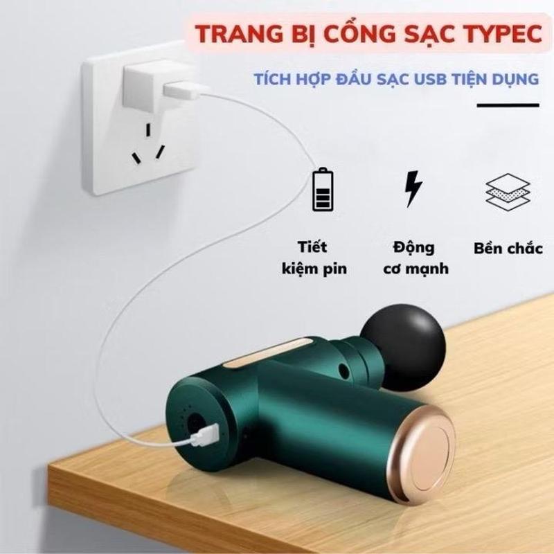 Máy massage cầm tay mini KM-720, 4 đầu massage và 6 chế độ massage 1