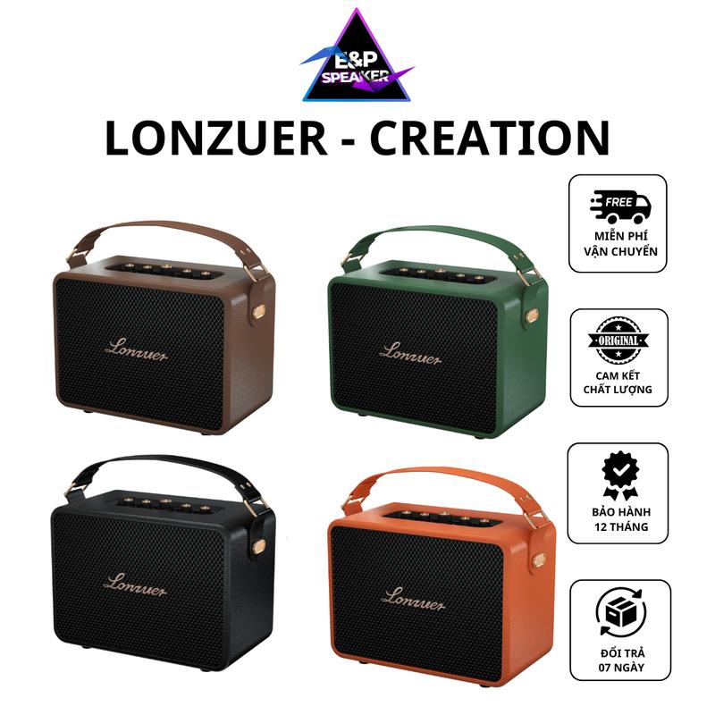 [ KÈM MICRO HỢP KIM ] Loa Karaoke Bluetooth Cao Cấp Lonzuer Creation - Công suất 130W - Kèm mic - Bass Cực Căng - Pin trâu nghe đến 18 tiếng - Hàng Chính Hãng BH 12 Tháng Củ Loa Nghe Nhạc Kem