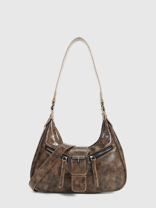 Women's Y2k Vintage Shoulder Clutch Bag, Trendy Retro Crossbody Bag & Shoulder Bag, Fashionable Shoulder Clutch for Daily Use 2