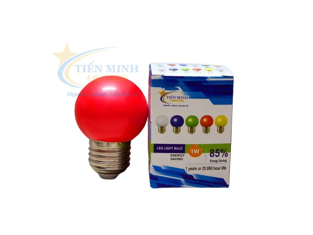 COMBO 2 BÓNG LED CHANH NHIỀU MÀU (ĐỎ - XANH DƯƠNG - XANH LÁ - VÀNG - TRẮNG - VÀNG NẮNG), CÔNG SUẤT 1.2W, THƯỜNG DÙNG TRANG TRÍ