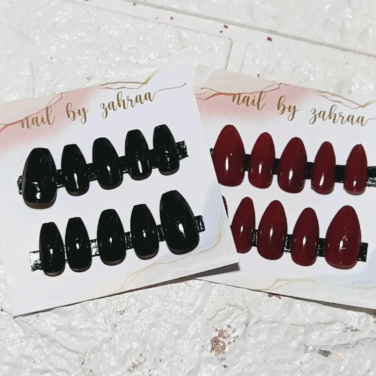 Kuku palsu gel polos warna