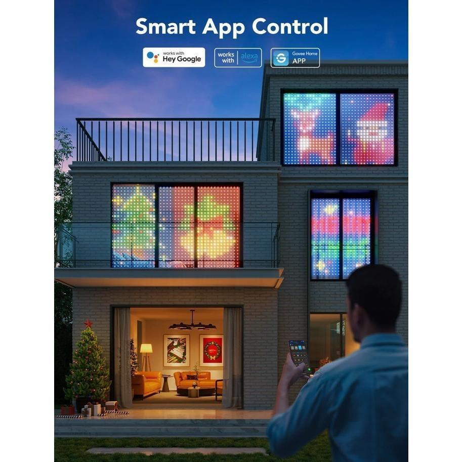 Govee Curtain Lights, Smart Wifi Lights, IP65 Outdoor/Indoor