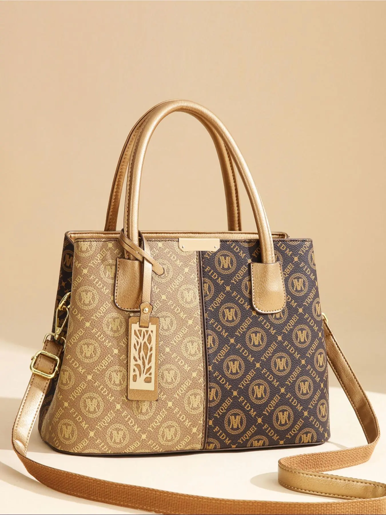 Women's Fashionable Print Handbag, Casual Large Capacity Shoulder Bag for Daily Used, Trendy All-match Commuter Bag, Girl Fashionable Bag