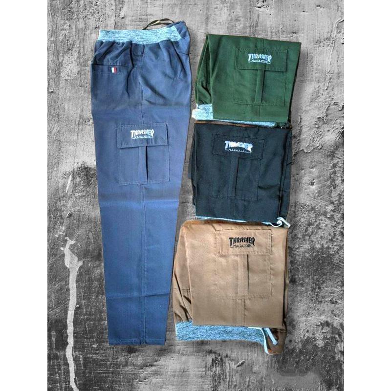 [BISA COD] 100RIBU DAPAT 3 PCS CELANA CARGO PANJANG PRIA DEWASA UKURAN 27-33 PREMIUM QUALITY SLIMFIT COWO SKINNY POLOS COWOK 4