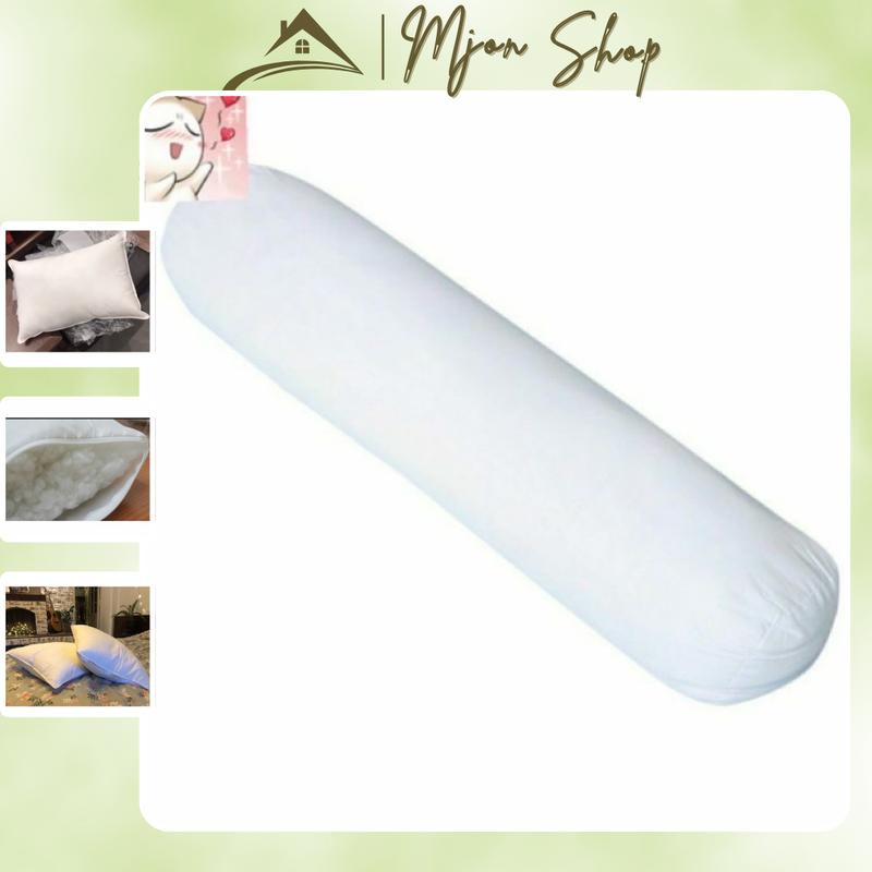Ruột Gối Ôm Bông Hạt cao cấp 35x100 bông trắng tinh khiết