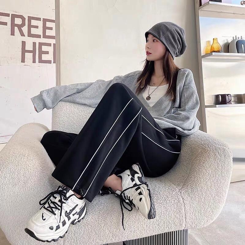 Quần ống rộng mí 2 line, chất bc, có chốt gấu điều chỉnh, unisex nam nữ mặc được Menswear 6