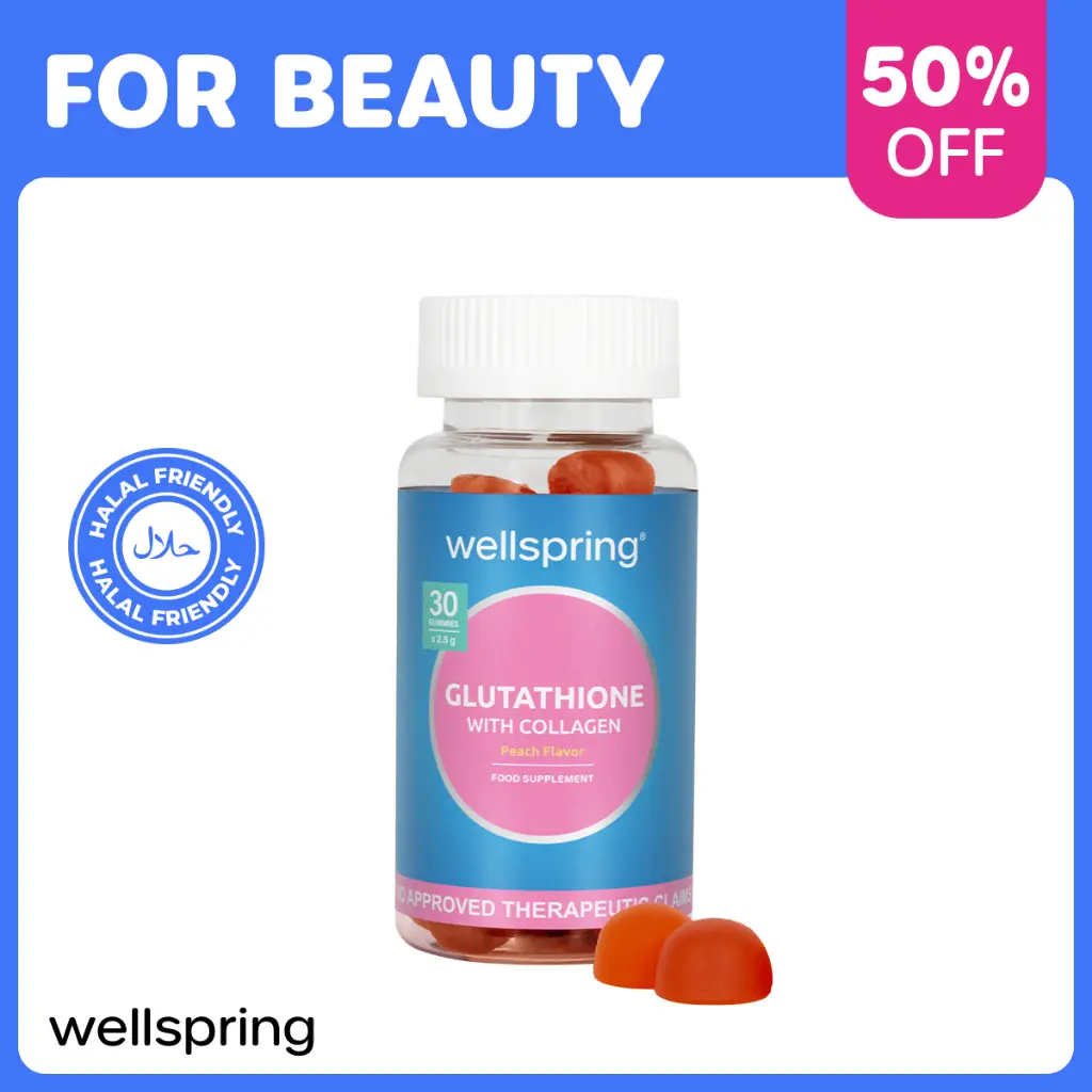 Wellspring Glutathione Collagen Gummies for Glowing Skin Anti-Aging Whitening Glutathione Gummy