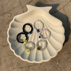 Cincin Manik Korea Beads Ring Perempuan Harian Ulang tahun
