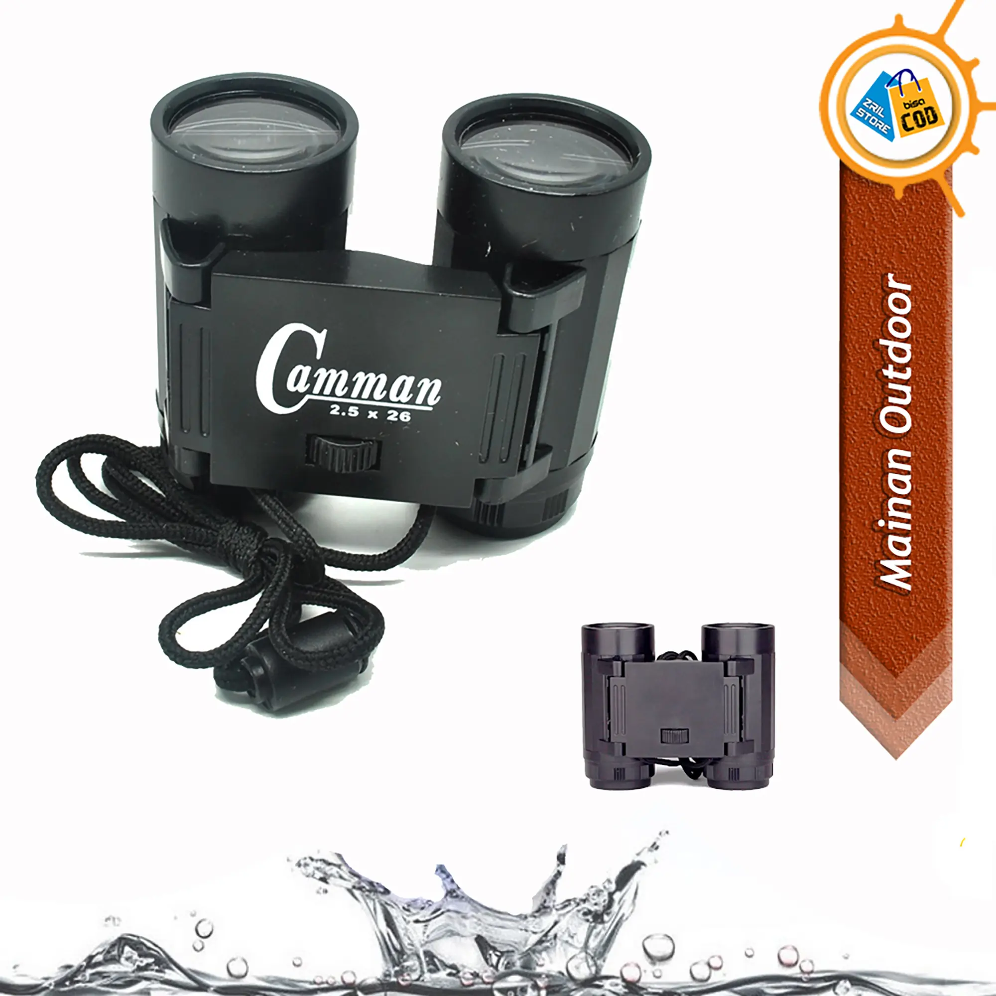 Mainan Anak Camping Teropong Binoculars Telescope 2.5 x 26
