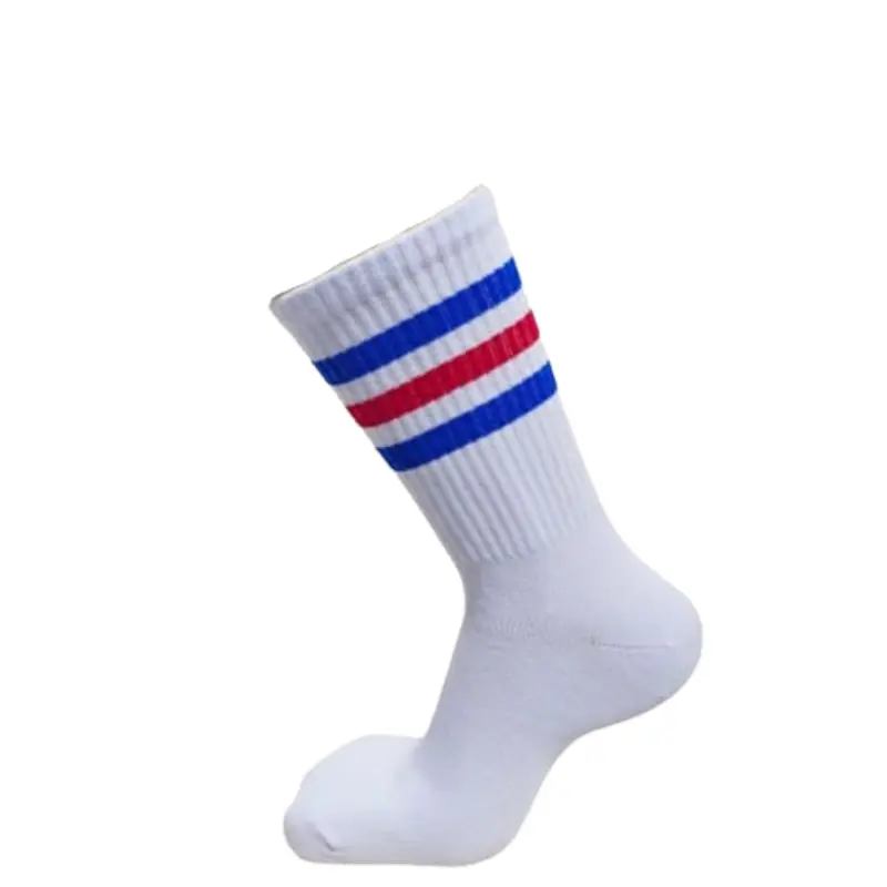 [ TEBAL ] kaos kaki oldschool polos garis tiga panjang - kaos kaki skate polos strip panjang Dewasa Katun Nyaman Remaja Sporty 4