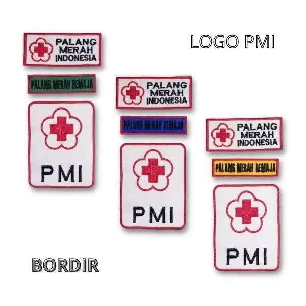 1 PAKET BET PMI BORDIR / PAKET LOGO PMI BORDIR