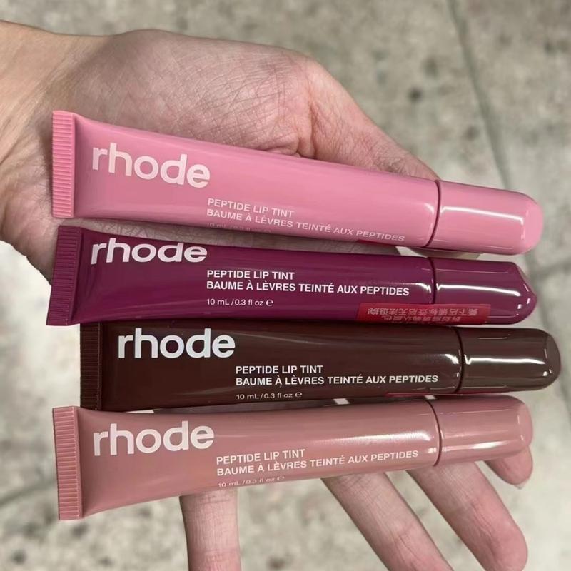 Rhode skin hormone lip tint treatment/HALEY'S Gloss Lipgloss Highest version, exclusive Long-Lasting Waterproof Blush Stick Fluffy Matte Lipstick Cosmetic Mirror Water rhode  peptide 2