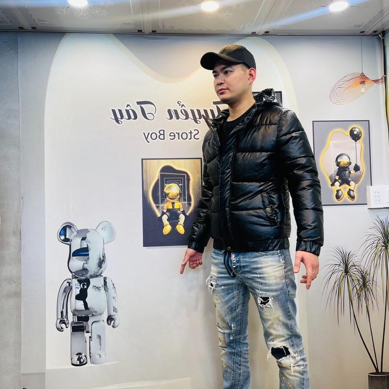 Áo khoác phao bóng dập Vân lệ Vỵ QC cao cấp new 2025 Jacket Top Menswear