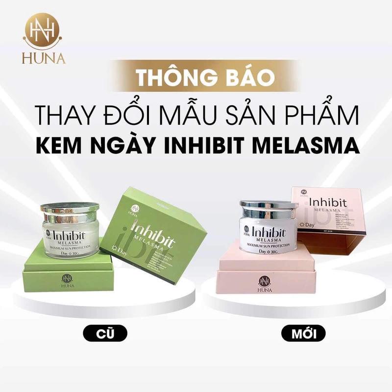 Kem Inhibit Melasma Day ( bản mới)Hỗ trợ làm trắng sáng da, hỗ trợ mờ nám tàn nhang, giúp da ẩm mịn và chống nắng Tất cả các loại da Không chứa cồn Cấp nước