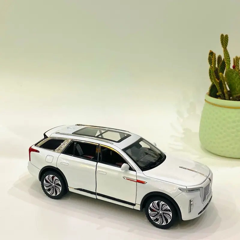 Mô hình xe Hongqi E-HS9 Toy Đồ Chơi Xe Mô Hình siêu xe mô hình diecast [ Tặng kèm biển số VIP ] & đồ chơi 5