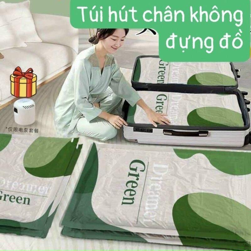 Set 6 túi hút chân không đựnġ chăn màn áo khoác tiện lợi có tùẏ chọn kèm bơm 0