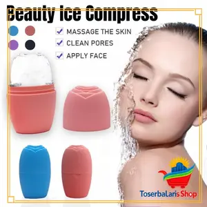 Alat Pemijat Kulit Wajah Ice Face Roller Wajah Serbaguna / Ice Facial Massager Beauty Skin Care Tools Contour Leakproof Reusable / Ice Facial Massager