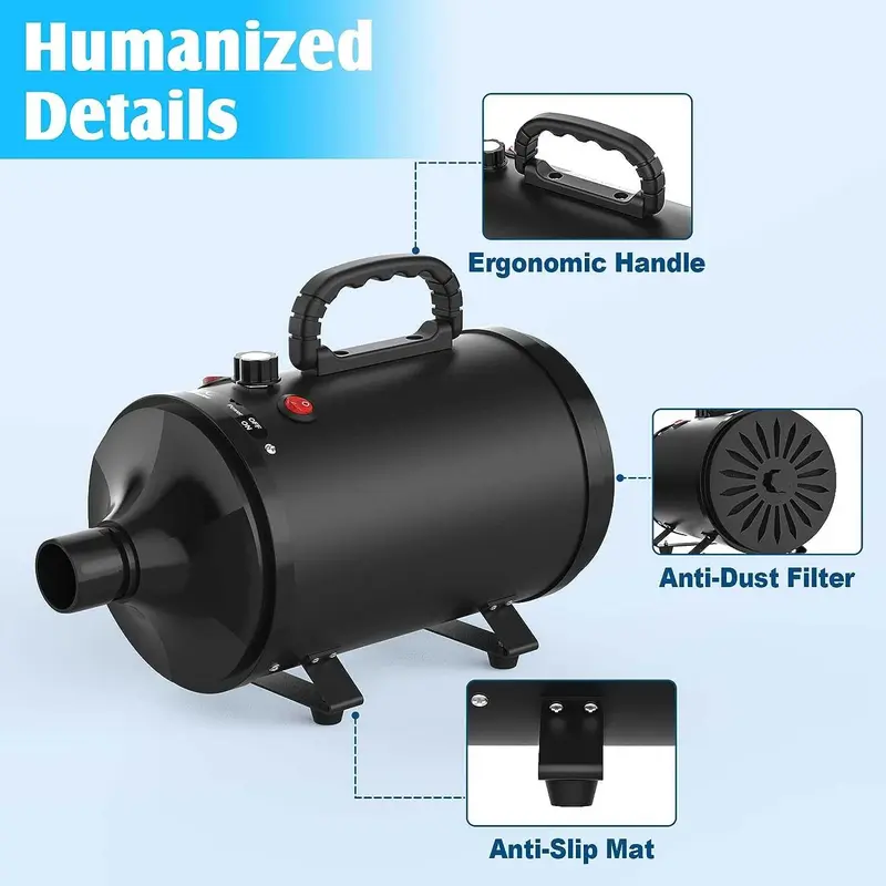 HEAN Pengering Bulu Kucing Anjing Hair Dryer for Pets Fast Blow 2800W - ZF-YC-C-04 2