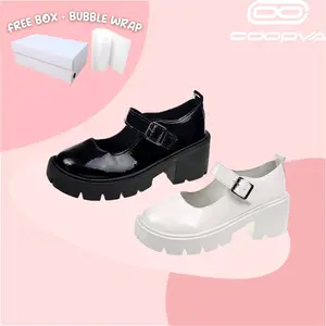 FREE BOX + BUBBLE WRAP Sepatu Import Quality Korean Style Jane Loafers Bisa Cod