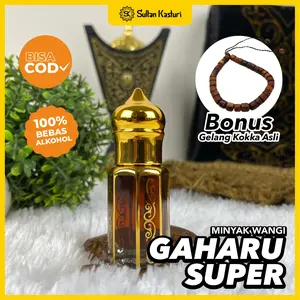Gaharu Super - Minyak Wangi Gaharu Asli Super Premium Original Sultan Kasturi 6ML