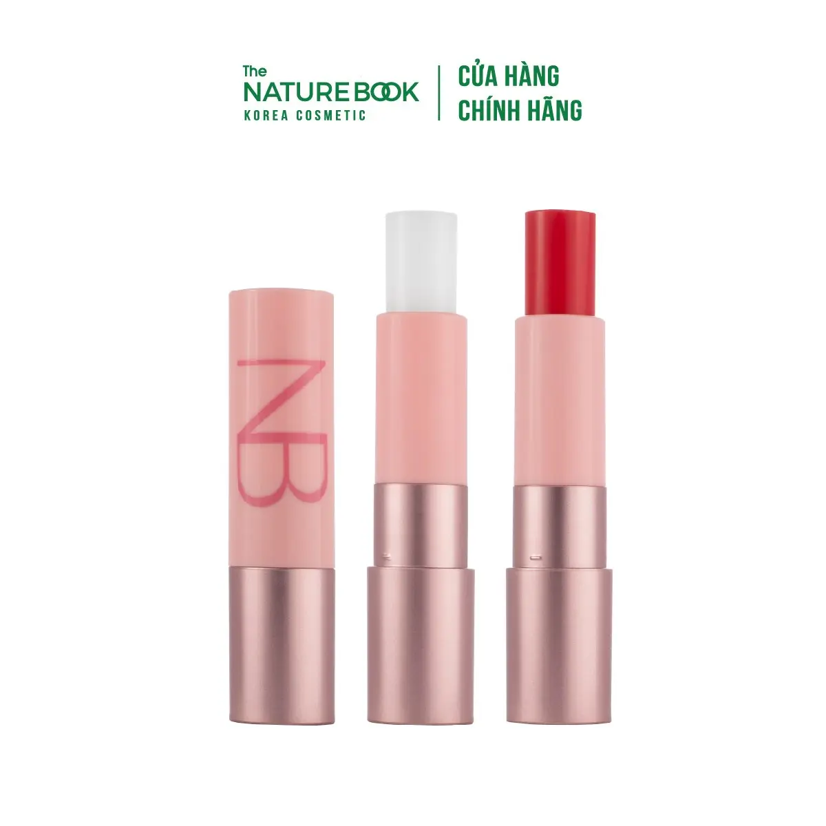 Son Dưỡng Thuần Chay NATURE BOOK MALL Trang Điểm Cosmetic Son Môi Nữ Mỹ Phẩm Women dưỡng _
