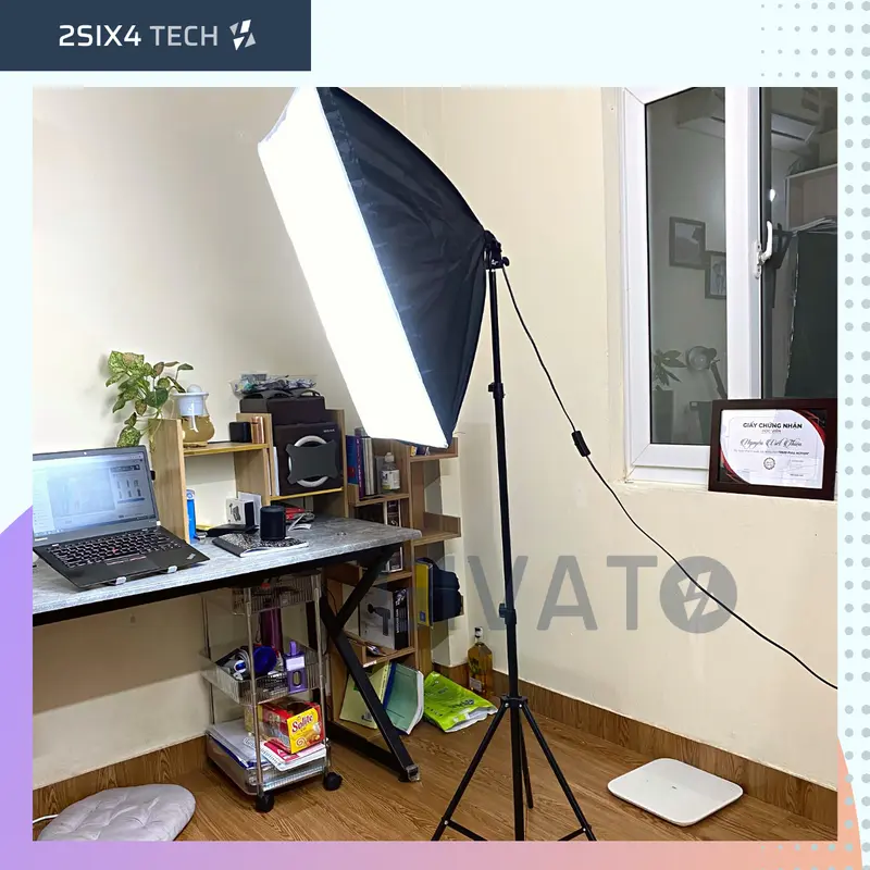 Đèn Softbox Hỗ Trợ Chụp Ảnh, Quay Phim, Livestream Studio Chuyên Nghiệp Kèm Chân Tripod Cao 4